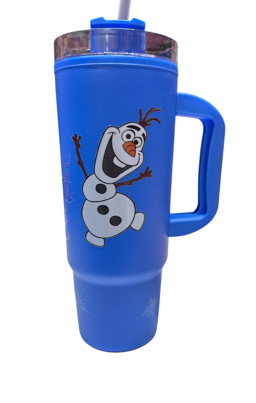 Frozen elsa blue plastic tumbler