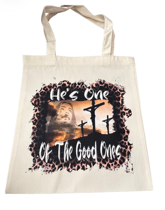 Hes one of the good ones . Jesus Tote Bag
