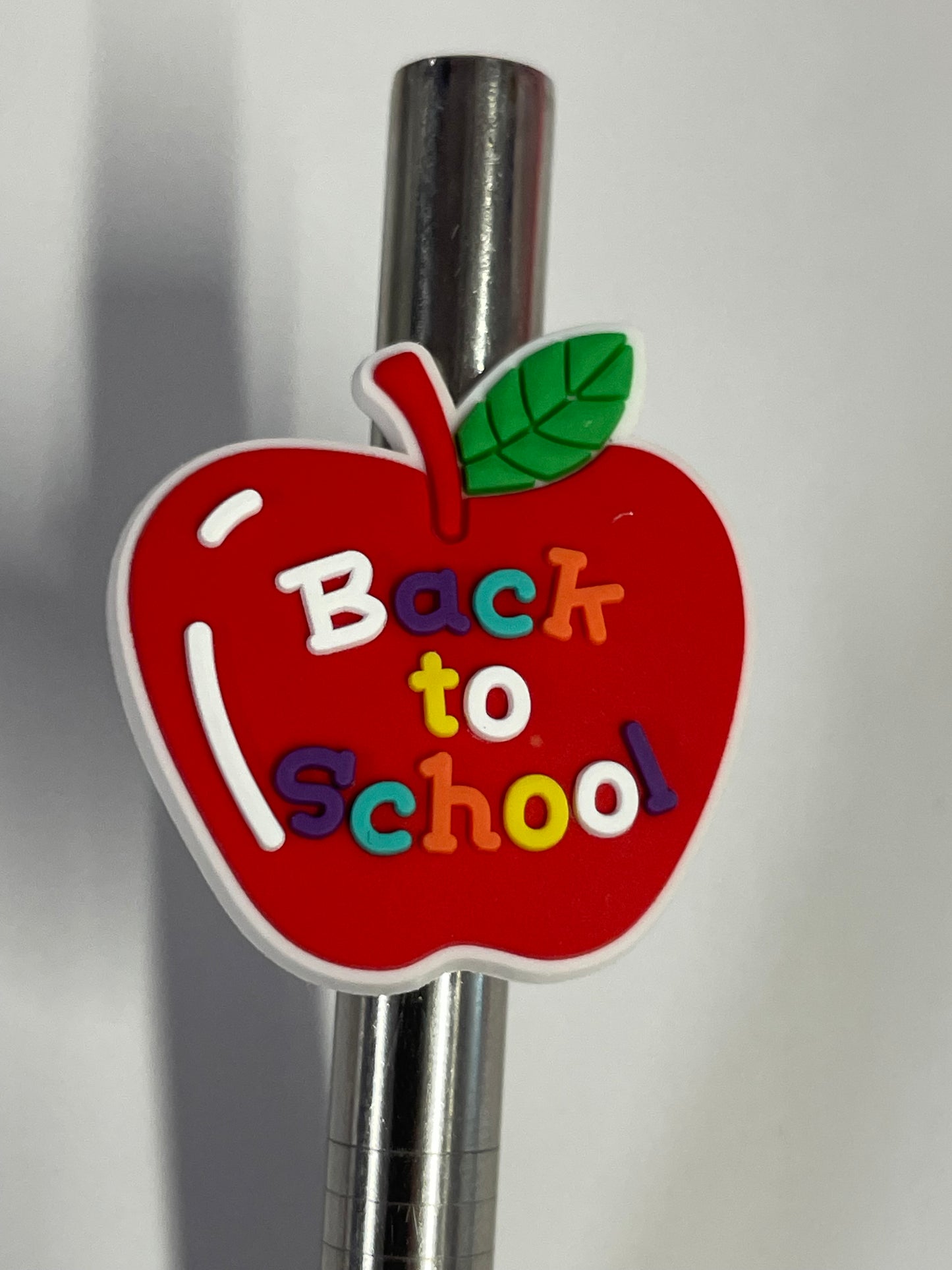 Back to school Straw Charm