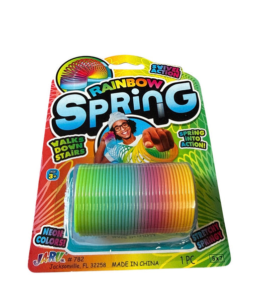 Rainbow spring toy