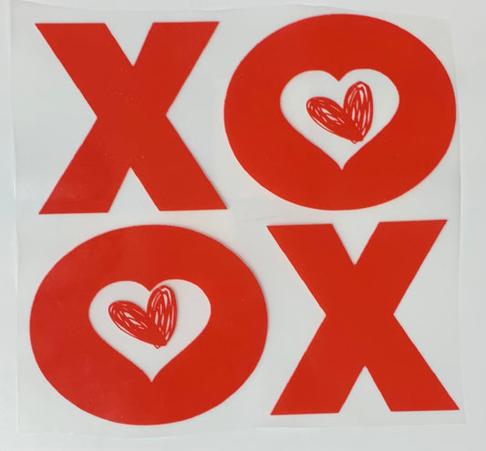XOXO Heart DTF Heat Transfer