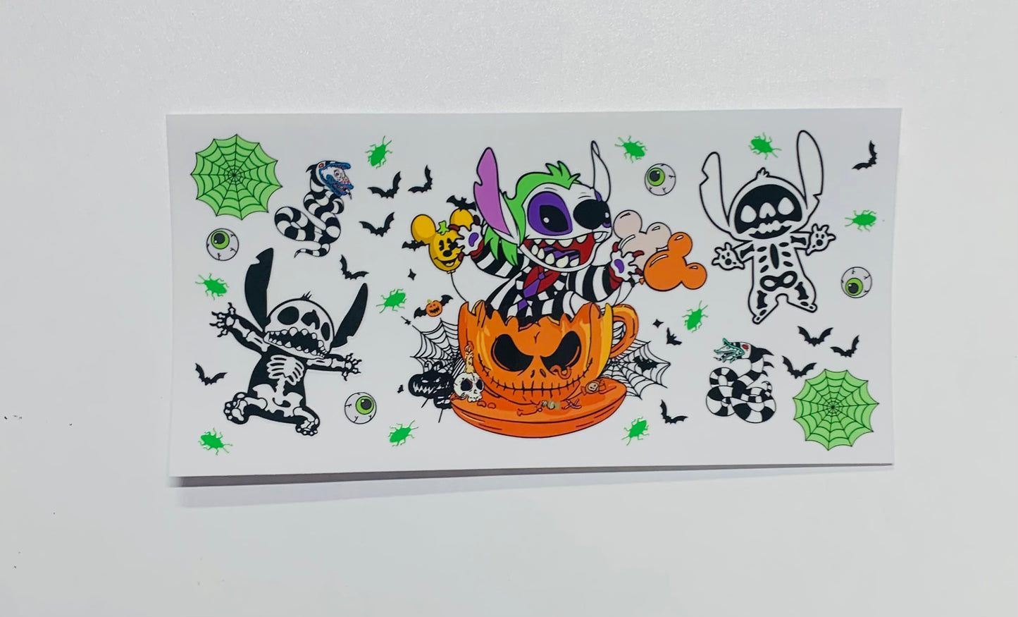 Pumpkin cup skeleton Cup Transfer