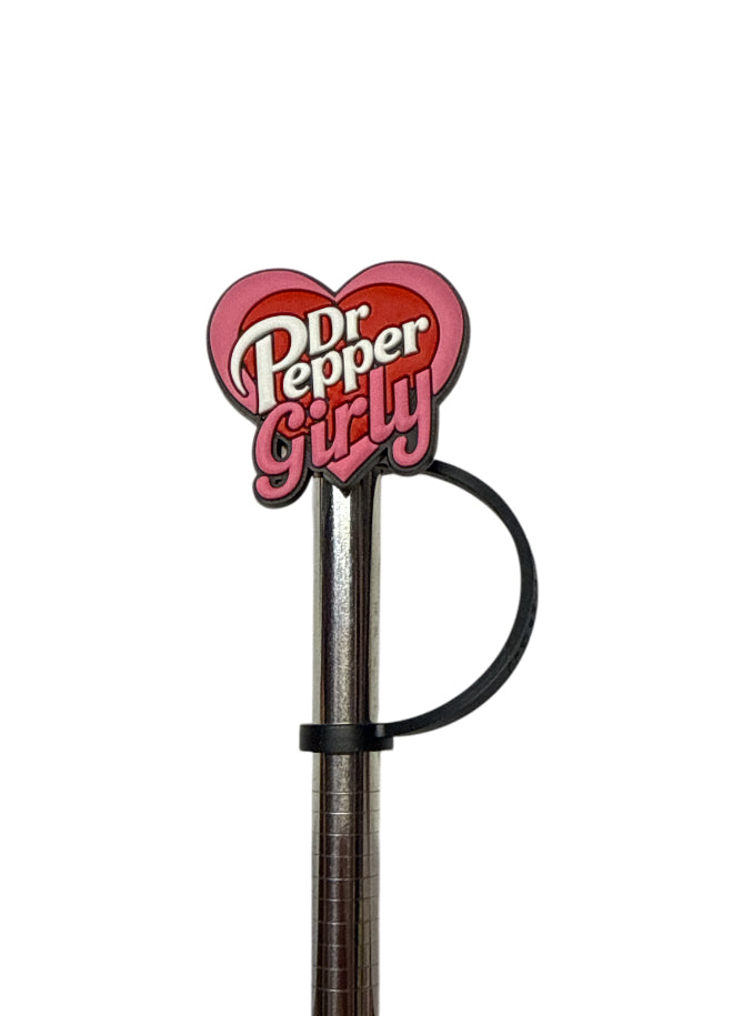 Dr pepper girly  Straw  Topper
