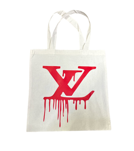 Lv red Tote Bag