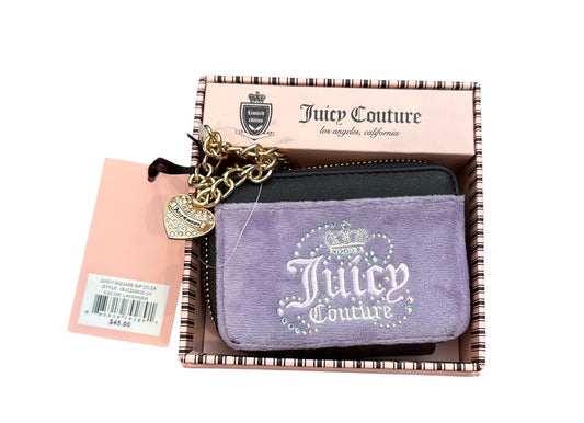 Purple zipper Wallet in box   Juicy couture
