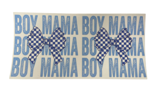 Boy mama bow Cup Transfer