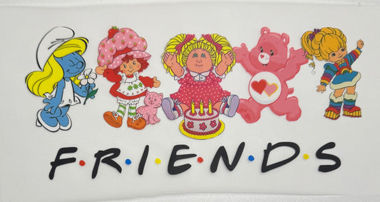 Friends Strawberry Shortcake Rainbow Brite Care Bear Smurf DTF Heat Transfer