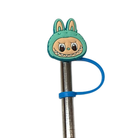 Green Labubu Straw Topper