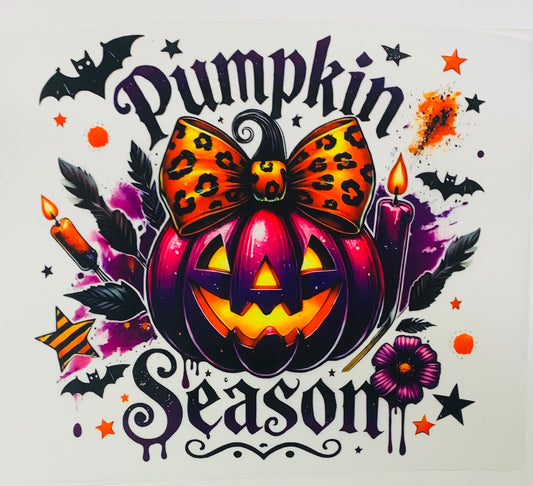 Pumpkin season pinkish DTF Heat Transfer