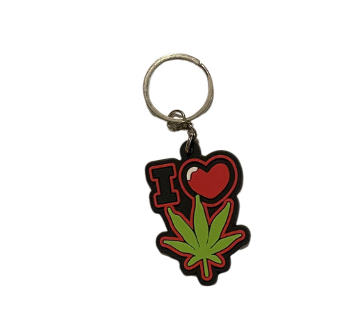 I Heart Weed Keychain
