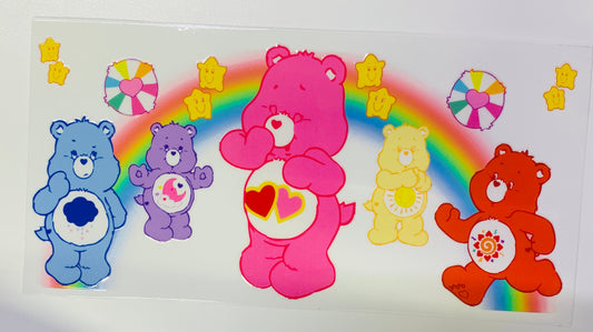 Care Bears Rainbow & 8 Stars  Cup Transfer