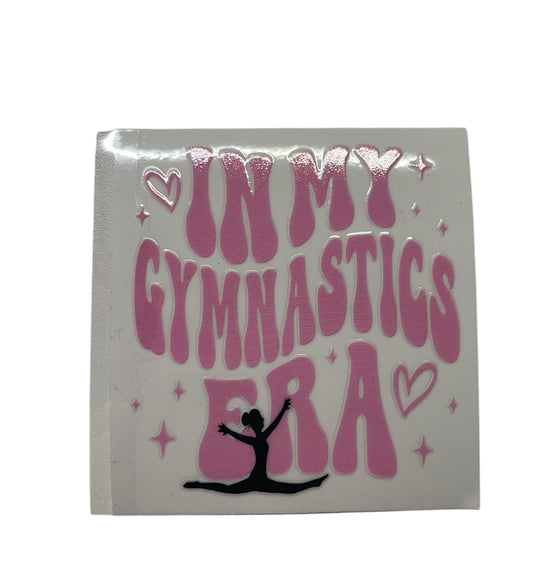 In my gymnastics era Small decal