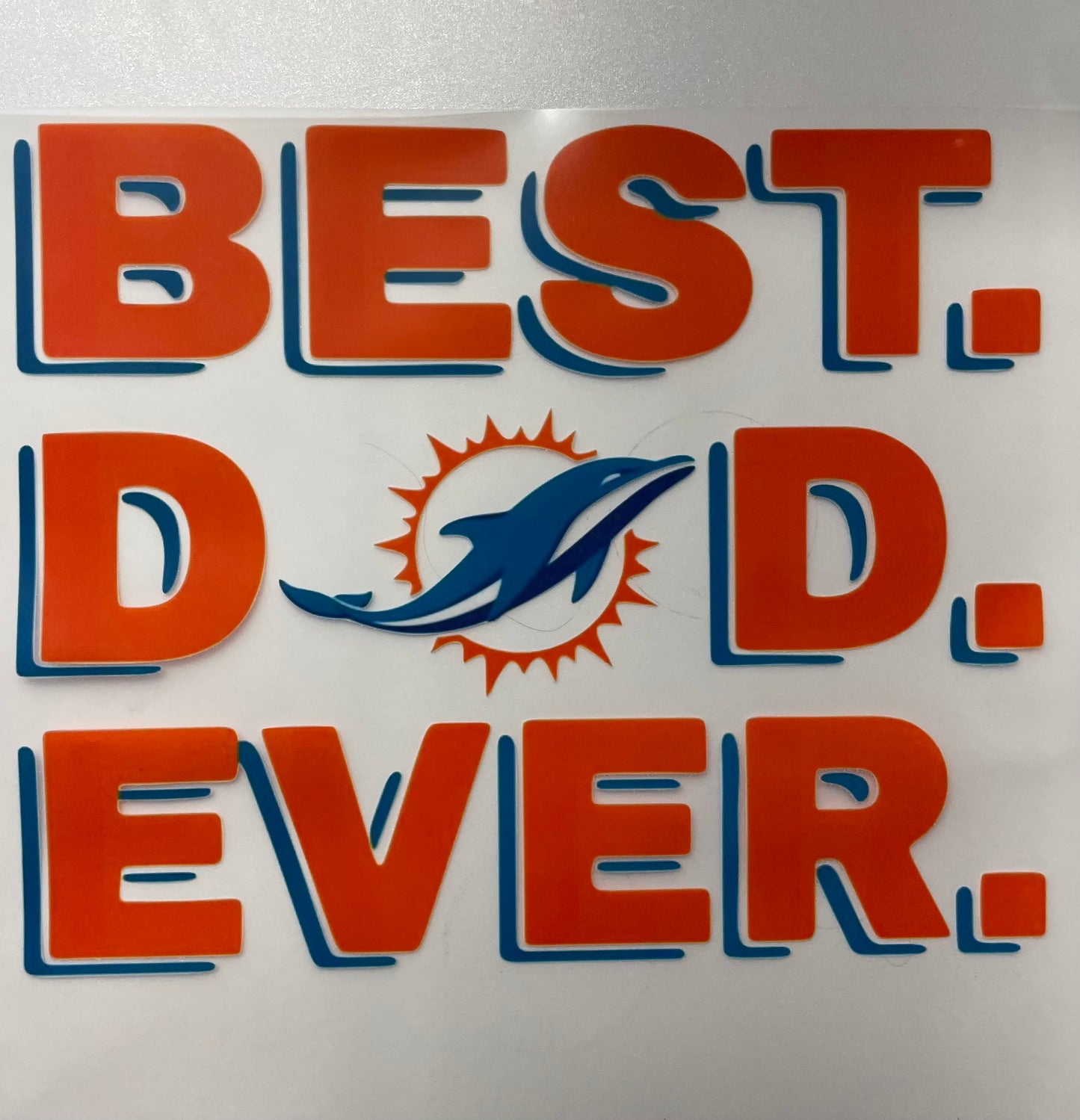 Best dad dolphins DTF Heat Transfer