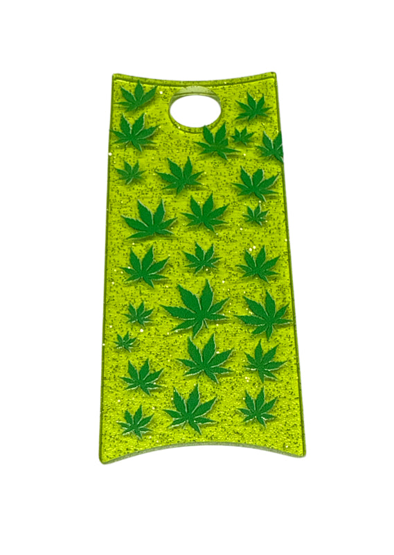 Weed Tumbler glitter plate cover