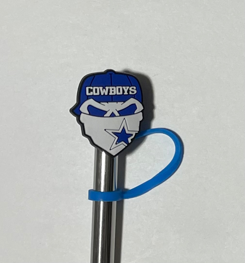 Cowboys Mask Straw Topper