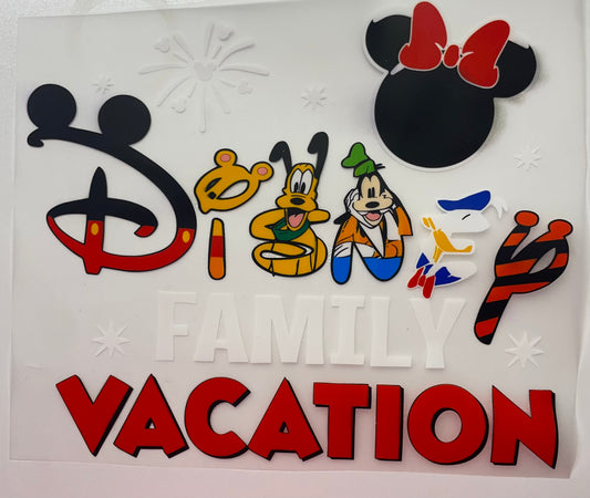 Disney vacation DTF Heat Transfer