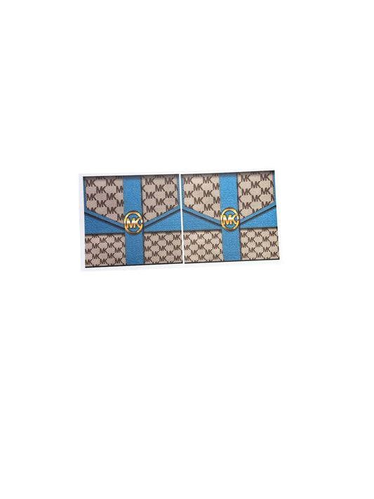 Michael Kors Blue Brown Wallet Look 2x  UV Cup Transfer