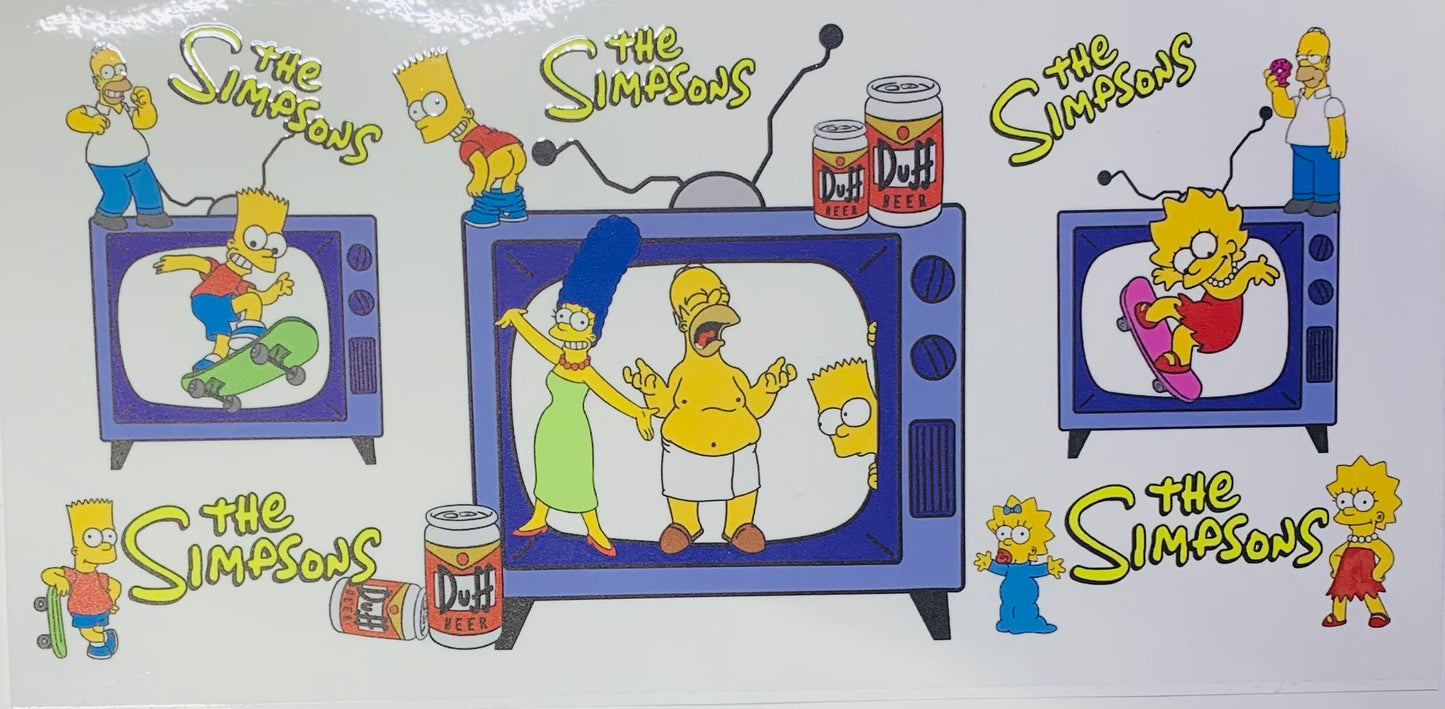 The Simpsons 3 TVs  Cup Transfer