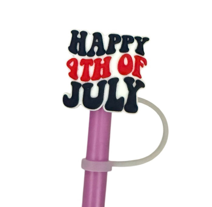 4th of July Straw  Topper