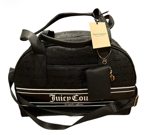 Large black duffle bag  with wallet juicy couture