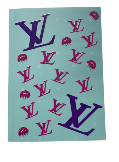 Lv purple pink baby  blue Notebook