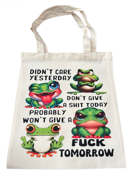 Frog don’t care Tote Bag