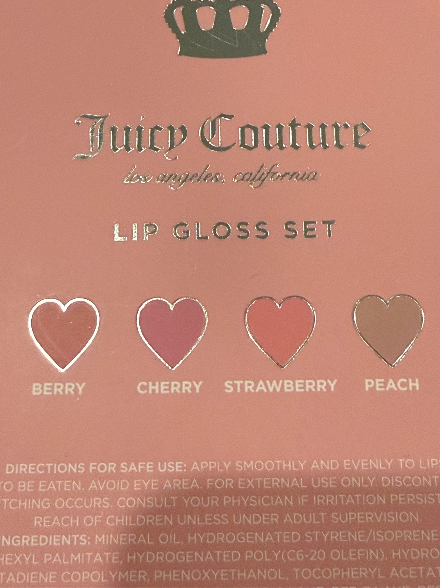 Juicy couture lip gloss set
