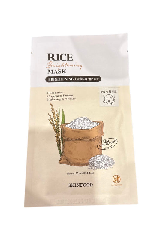 Rice brightening  face mask