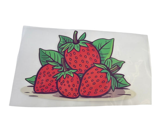 Strawberry bunch DTF transfers