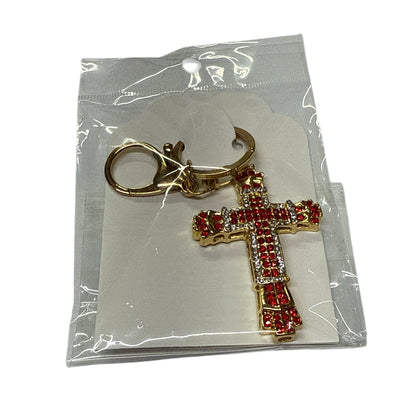 Cross Metal Keychain