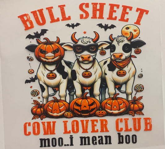 Bull sheet cows DTF Heat Transfer