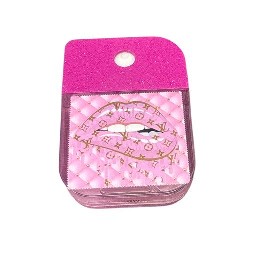 Lv pink lips glitter passion fruit hand sanitizer