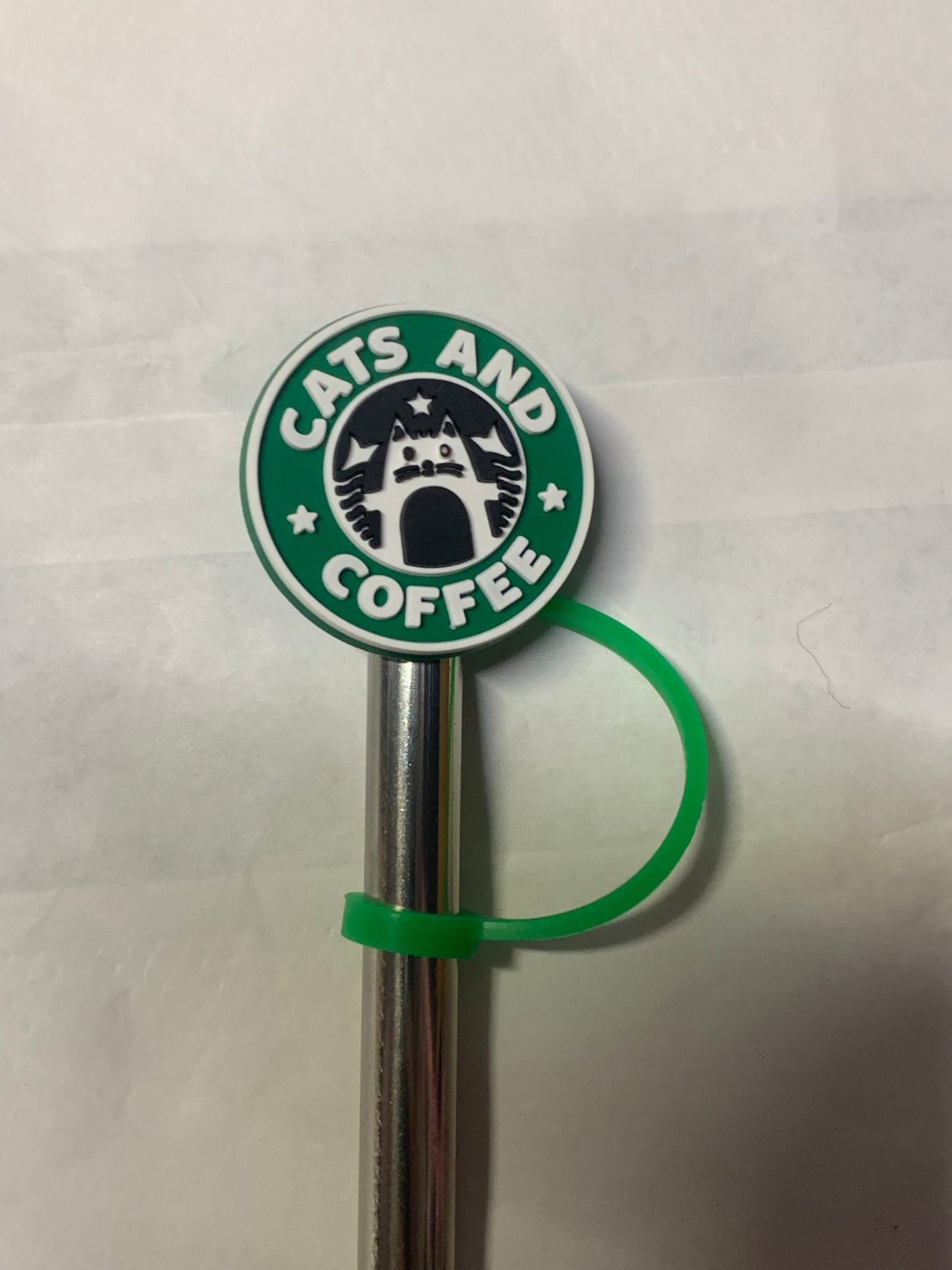 Cats & coffee Straw Topper