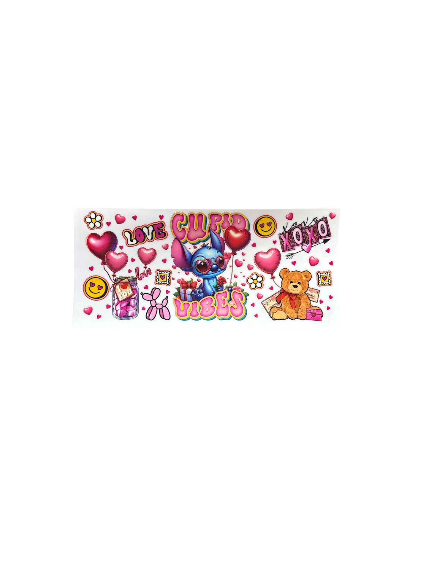 Stitch Cupid Vibes  Cup Transfer
