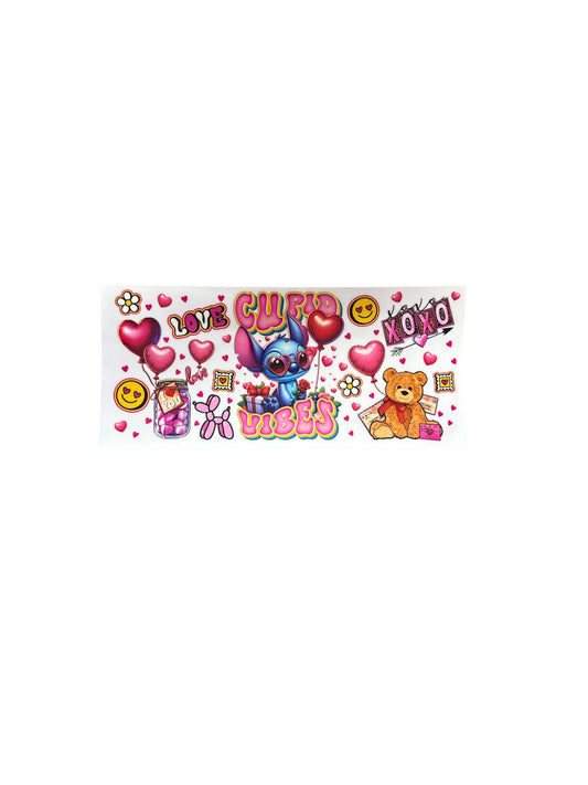 Stitch Cupid Vibes  Cup Transfer