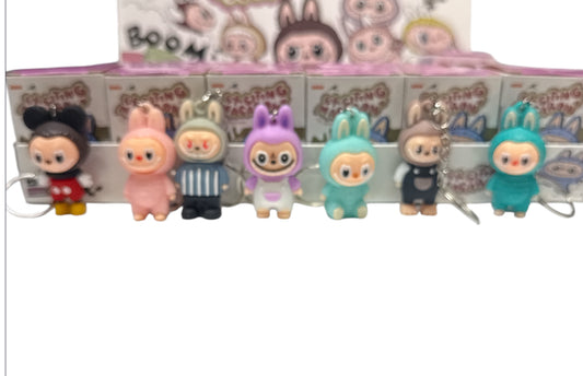 Monsters Labubu mystery box with keychain