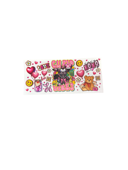 Cupid scary clown cup  Transfer