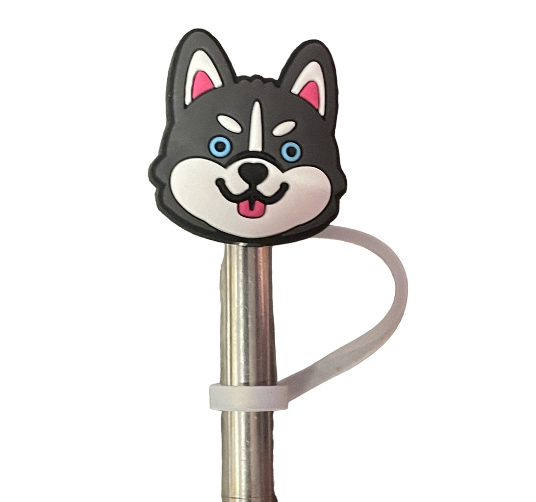 Husky dog Straw Topper