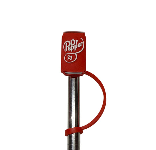 Dr Pepper can Straw  Topper