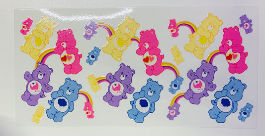 Care Bear Rainbows and Big & Small Bears Cup Transfer