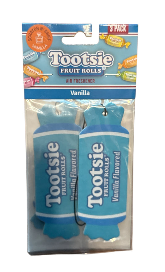 Tootsie vanilla air freshener 3 pack