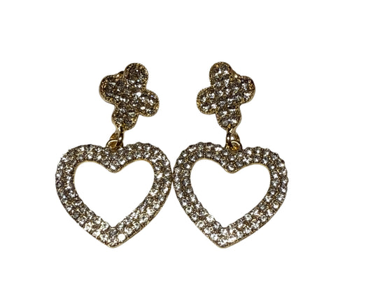 Gold heart earrings earrings #16