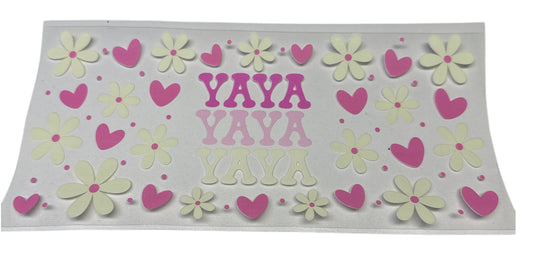 Yaya flowers Cup Transfer