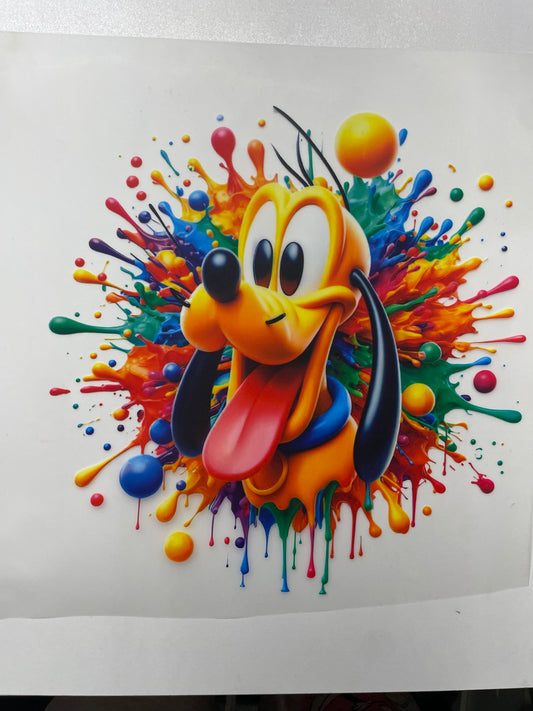 Pluto colorful  DTF Heat Transfer