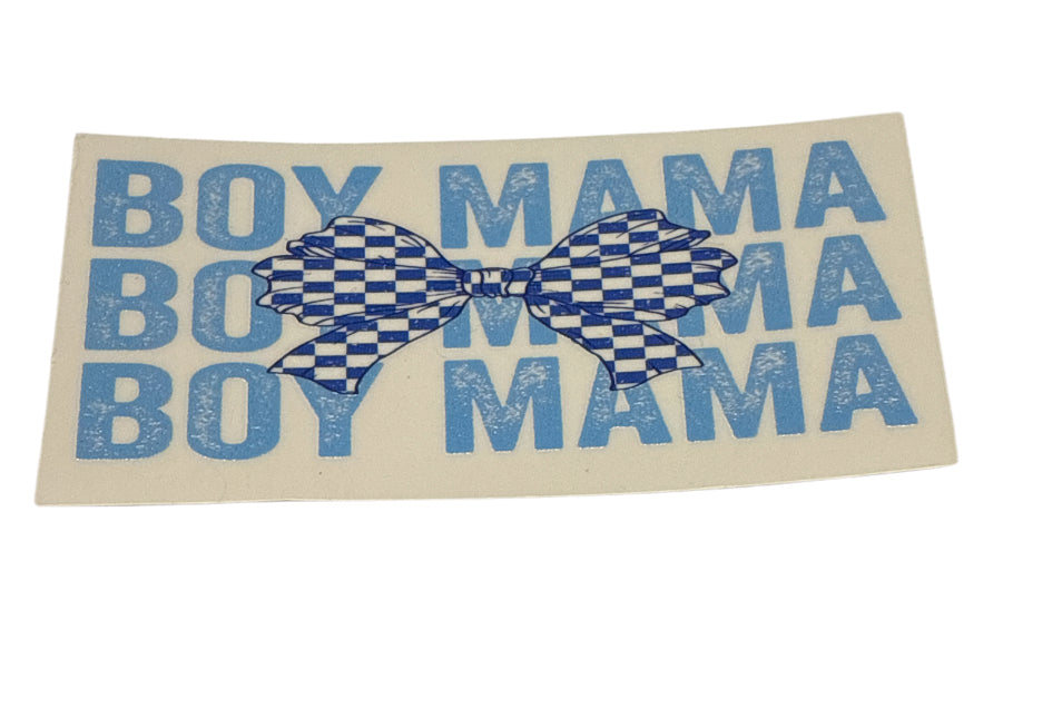 boy mama small stanley tumbler keychain decal