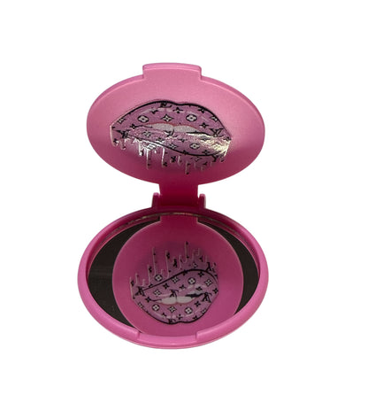 Lv baby pink lips/pink pocket mirror