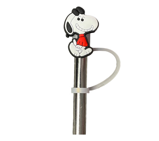 Snoopy Red Shirt Straw Topper