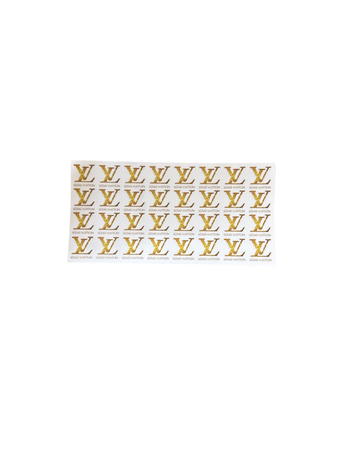 LV Smalls Gold Glitter Look Cup Transfer