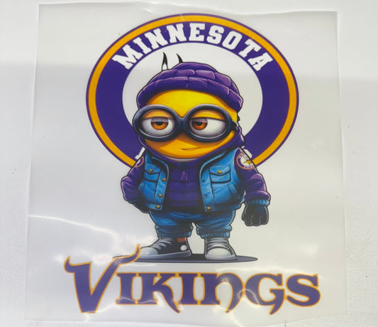 Minnesota Vikings Minion DTF Heat Transfer