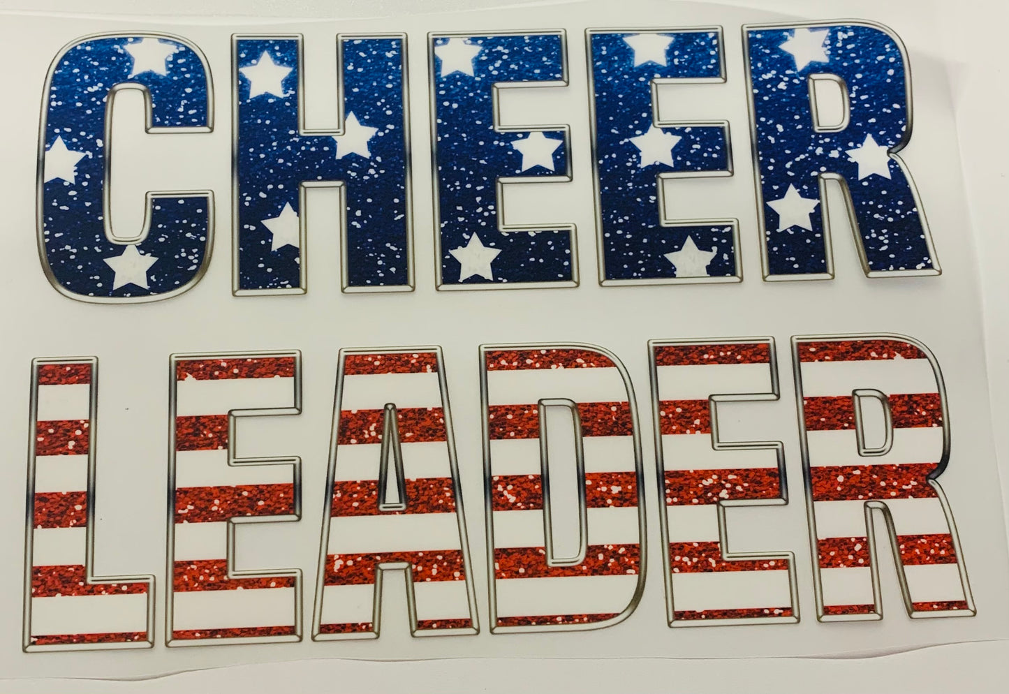 Cheerleader American Flag DTF Heat Transfer